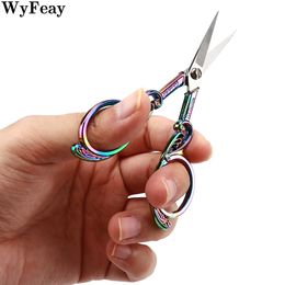 Retro Vintage Scissors Sewing Fabric Embroidery Cross Stitch Fishing Cutter Paper Gold Craft Tailor Scissor Thread Sewing Tools