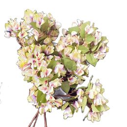 10pcs Silk Bougainvillaea Glabra Stems Artificial Plastic Bougainvillaea Speetabilis Flower Tree Branches Wedding Centrepieces