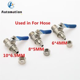 1pcs Pneumatic Copper Ball Valve 1/4" Male Thread to 6mm/8mm/10mm Tube Quick Connect RO Reverse Osmosis CNC Water Air Oil