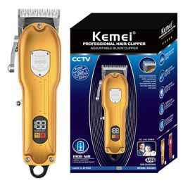 Trimmers Kemei barber professional hair trimmer for men rechargeable hair clipper cordless electric beard hair cutter machine kit