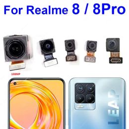 Front Back Camera Module For Realme 8 4G 8Pro Small Mini Front Rear Main Camera Connector Flex Cable Spare Parts