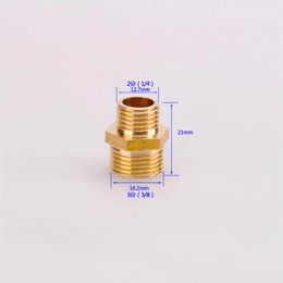 1 Piece Brass Copper Adapter G 1/8'' 1/2" 3/4" 1" Male Thread Durable Outer Wire Connector Garden Irrigate Water Pipe Fittings