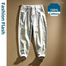 Men's Jeans Casual Vintage For Men Clothing Harem Pants Soft Cotton Streetwear Spring Korea Fashion Loose Denim Trousers