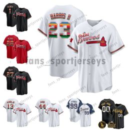 27 Austin Riley Los Mexico Bravos baseball Jersey 13 Ronald Acuna Jr. 28 Ozzie Albies Matt Olson Sean Murphy Eddie Rosario Max Fried Ozuna Custom Men Women Youth