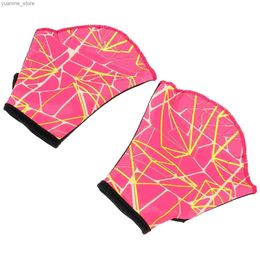 إكسسوارات الغطس Duck Claw Net Gloves Swimming Training Supplies Mens Mals and Womens Paddle Gloves Protection Y240410