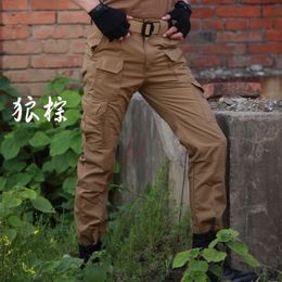 Army Fan Field Combat Training Cargo Pants Tactical Men Climbing Multi Pocket Tactical Trousers Outdoor Hiking Military Overalls