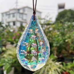 Crystal Suncatcher Hanging Pendant Chandelier Prism Beads Garland Parts Glass Sun Catcher Drops Rainbow Maker Home Wedding Decor