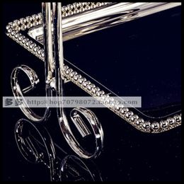 1PCS Metal European double-layer silver plated square snack stand wedding dessert table baking West point