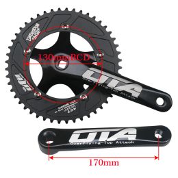 130BCD Fixed Gear Bicycle Crankset 48T Square Hole Single Speed road Bike Crank Set Chain Wheel Tooth Plate Sprocket Bike Parts