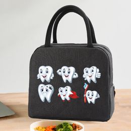 Lunch Bag Cooler Tote Portable Insulated Box Canvas Thermal Cold Food Container School Picnic Men Women Kids Travel dinner Box