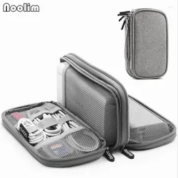 Storage Bags Portable Digital Cable Bag Travel Gadget Organizer Electronics Carrying Case Pouch For USB Power Bank