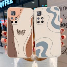 For Mi 11 Lite 11T 12T Pro Case For Xiaomi Redmi Note 10 11 Pro 9 8 9S 10S 8T Cover For Poco X3 M4 X5 Pro M5 Art Geometry Funda