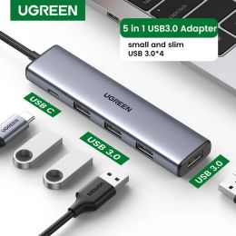 Hubs Ugreen USB Hub to USB 3.0 Type C Hub For Macbook Pro Air M1 PC Laptop Accessories USB C Adapter Expander Splitter Dock Station