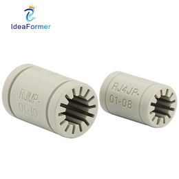 RJ4JP-01-08/RJ4JP-01-10 Solid Polymer Igus Drylin LM8UU LM10UU Linear Bearing For Reprap Anet A8 Prusa I3 Printer CNC Shaft Part