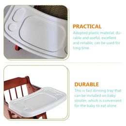 Dinner Plate Baby High Chair Stroller Dinning Tray for Children Pvc Fast Dining