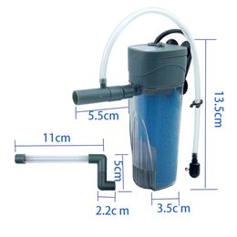 Aquarium Filter Air Increase Submersible Power Internal Filters External Aquarium Fish Tank Filter Pump Accessories 5w 220v-240v