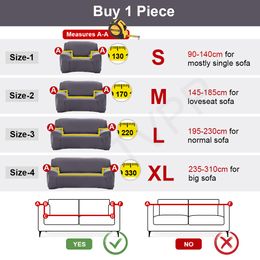 Elastic Sofa Cover Stretch Couch Covers 1/2/3/4 Seater for Living Room Corner Soft Sofas Case Slipcover L Shape need buy 2pcs