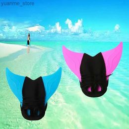 Diving Accessories Mermaid Monofin Swim Fin for Kids Monofin Adjustable Mermaid Tails Swim Fins for Swimming with Flipper Diving Fins-Girls Boys Y240410