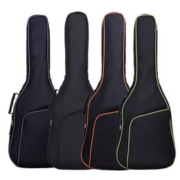 new 2024 101 x 34 x 5cm Oxford Fabric Electric Guitar Case Colourful Edge Gig Bag Double Straps Pad 8mm Cotton Thickening Soft Cover for