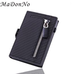 Rfid Carbon Fibre Men Wallet Coin Holder Purses Money Bag Male Billfold Thin Mini Slim Ridge Man Magic Black Vollet Walet Wallets1351F