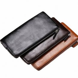 men Wallets Classic Lg Style Card Holder Male Purse Quality Zipper Large Capacity Big for cellphe Brand Luxury Wallet For Me I5yx#