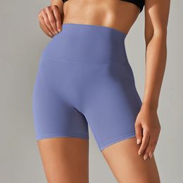Women Sports Short Yoga Legging Shorts Squat Proof High Waist Fitness Tight Shorts Quick Drying Cycling Workout Gym Shorts 240410