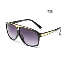 Fashion Round Sunglasses Eyewear Sun Glasses Designer Brand Black Metal Frame Glass Lenses 0350