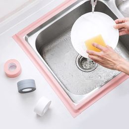 1Roll PVC Material Kitchen Bathroom Wall Sealing Tape Waterproof Mold Proof Adhesive Tape Kitchen Sink Basin Edge Sealing Tape