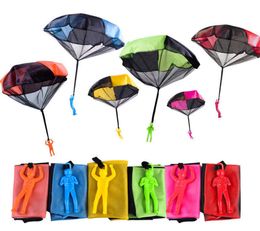 Toys Hand Throwing Parachute Kids Outdoor Funny Toy Game Play for Children Fly Parachute Sport with Mini Soldier-HY6794230