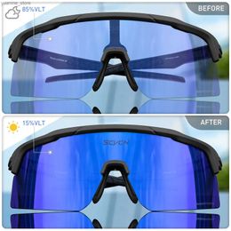 Outdoor Eyewear Scvcn-Color Photochromic Sunglasses for Men Cycling Glasses Sun Glasses for UV400 Goggles Woman Road Bike Bicycle Eyewear Y240410