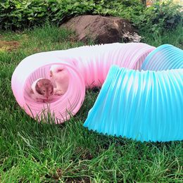 Pet Tunnel Lovely Plastic Rabbit Tunnel Pet Toy Rabbit Ferret Hamster Guinea Pig Hamster Toy Tunnel for Small Pet
