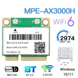 Cards Dual Band WiFi 6 AX3000H Card MPE7260AC For Mini Pcie Adapter Bluetooth 5.2 Wireless Adapter 2.4G/5Ghz For Laptop/PC Like AX210