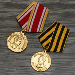 Stalin's Soviet Union's Great Patriotic War USSR Medal Victory Day Medal CCCP Medal Badge Lapel Pins Russia