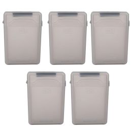 Enclosure 5 Pcs 3.5" IDE SATA HDD Hard Drive Disk Plastic Storage Box Case Enclosure Cover