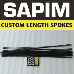 Super Light Weight Original Sapim Steel CX-Ray Spokes Bicycle Bladed Aero 230 -290mm Straight Pull Or J Hook Bike Spoke