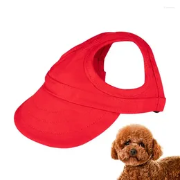 Dog Apparel Baseball Hat Pets Summer Solid Oxford Lid Portable Stylish Bonnet For Po Taking Sun Protective Ear Holes Canvas Visor