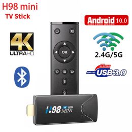 Box H98 Mini TV Stick Allwinner H313 Smart TV BOX Android 10 2G8G 2.4G 5G WIFI 4K Media Player BT4.0 Fire TV Dongle Receiver TVBOX