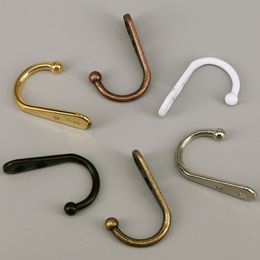 12PCS Wall Mounted Single Prong Robe Hook,Vintage Organiser Hanging Wire Hook Clothes Hanger Farmhouse Hooks with Metal Screws