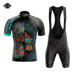 MEXICO Men's Cycling Clothing Uniform For Cyclist Short-sleeved Jersey Summer Mountain Road Biking Cycling Jersey