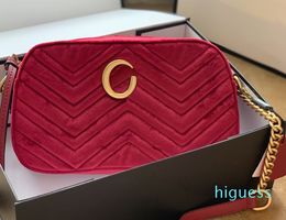 2024 Lady Shoulder Bags Velvet Classic double MaTote Luxury Leather