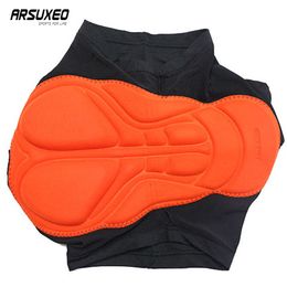 ARSUXEO Men's Cycling Shorts Quick Drying Sports Bike Shorts Breathable Sponge Pad MTB Underpants Bicycle Underwear