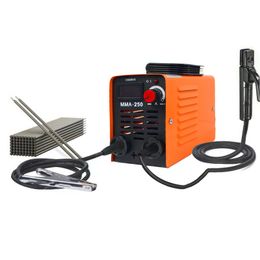 MMA-250 Welding Machine Inverter Arc Electric Welding Machine 20-250A Current Adjustable Welders With Tool Storage Box