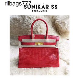 Leather Bk Designer Bags Handmade Crocodile Pattern Bag Womens Bag Fashion Bag Commuter Versatile Handbag