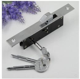 Sliding Door Hook lock Aluminium Alloy Window Locks Anti-Theft Safety Wood Gate Floor Lock With Cross Keys For Wooden door
