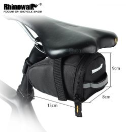 Rhinowalk Bike Saddle Bag Rainproof MTB Mountain Bike Rear Back Under Seat Bag Reflective Tail Bag Seatpost Cycling Accessories