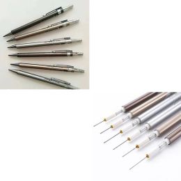 6Pcs/lot 0.5mm/0.7mm Metal Automatic Pencil Mechanical Draught Pencil Drawing Holder Mechanical Pencil Pencils Simple