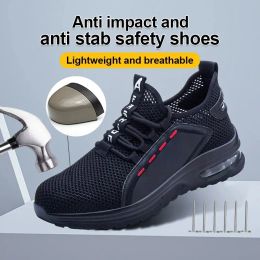 Boots Ultra Light, Comfortable, Breathable Safety Shoes, Work Shoes, Puncture Resistant Work Boots, Not Easily Damaged, Safe and Light