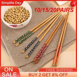 Chopsticks 10/15/20PAIRS Household Tableware Reusable Adults Bamboo Pot Health