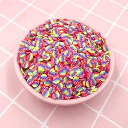 100g Colorful Hot Clay Sprinkles for Slime Filling Material Polymer Fake Food Decorations DIY Nail Arts Accessories 5*6mm