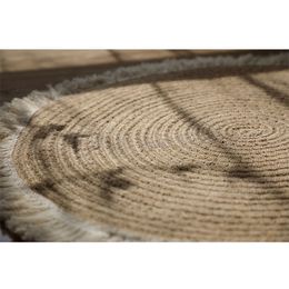 Japanese Style Round Carpets Natural Jute Mats Handmade Rattan Grass With Tassel Rugs Sofa Tea Table Mat Living Room Home Decor